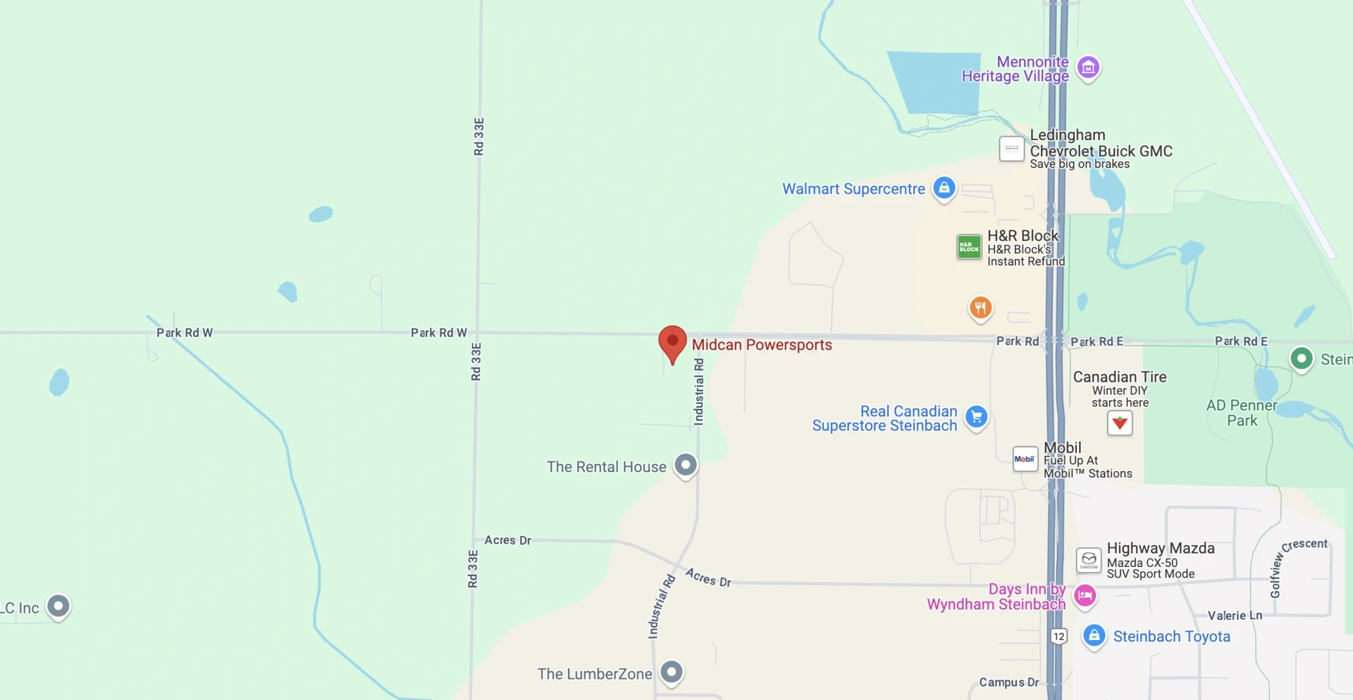 Midcan Powersports Location En